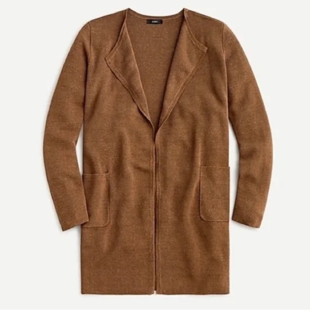 J crew Juliette collarless sweater-blazer